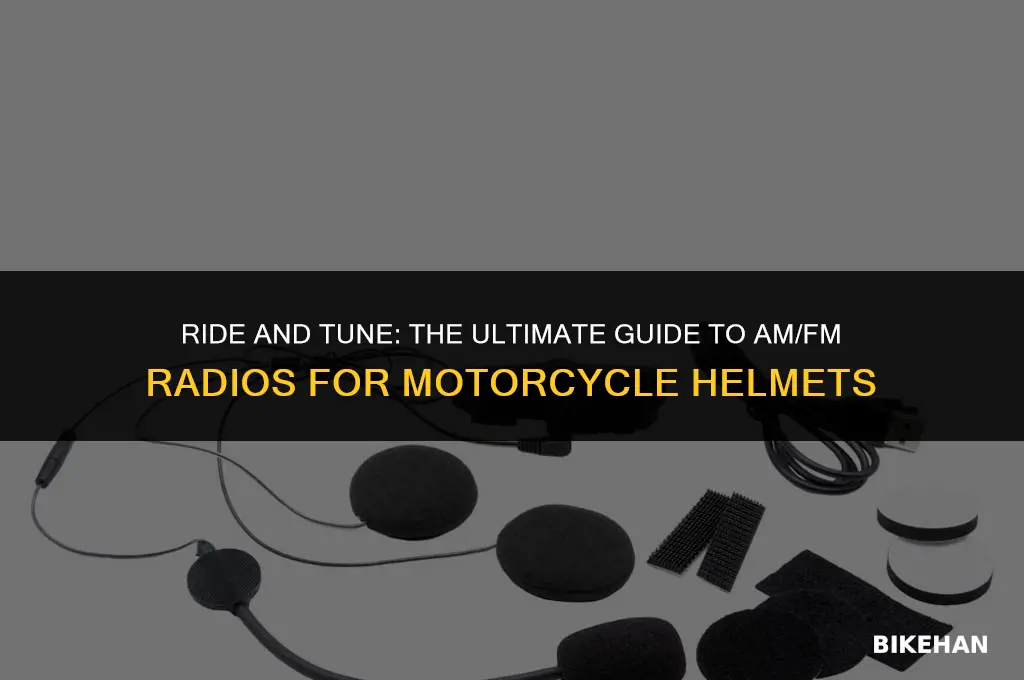 am fm radio for motorcycle helmets
