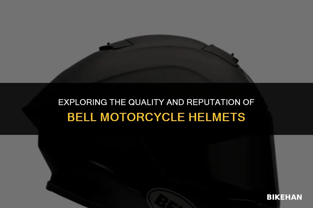 are bell motorcycle helmets good