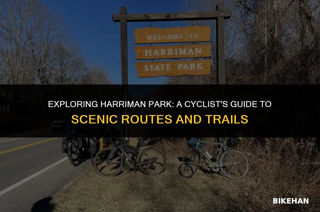 can you bike at harriman park