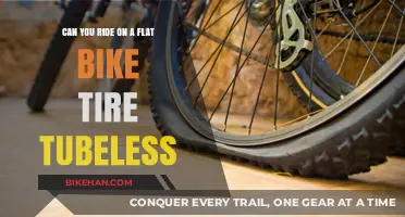 Tubeless Troubles: Can You Ride on a Flat Bike Tire?