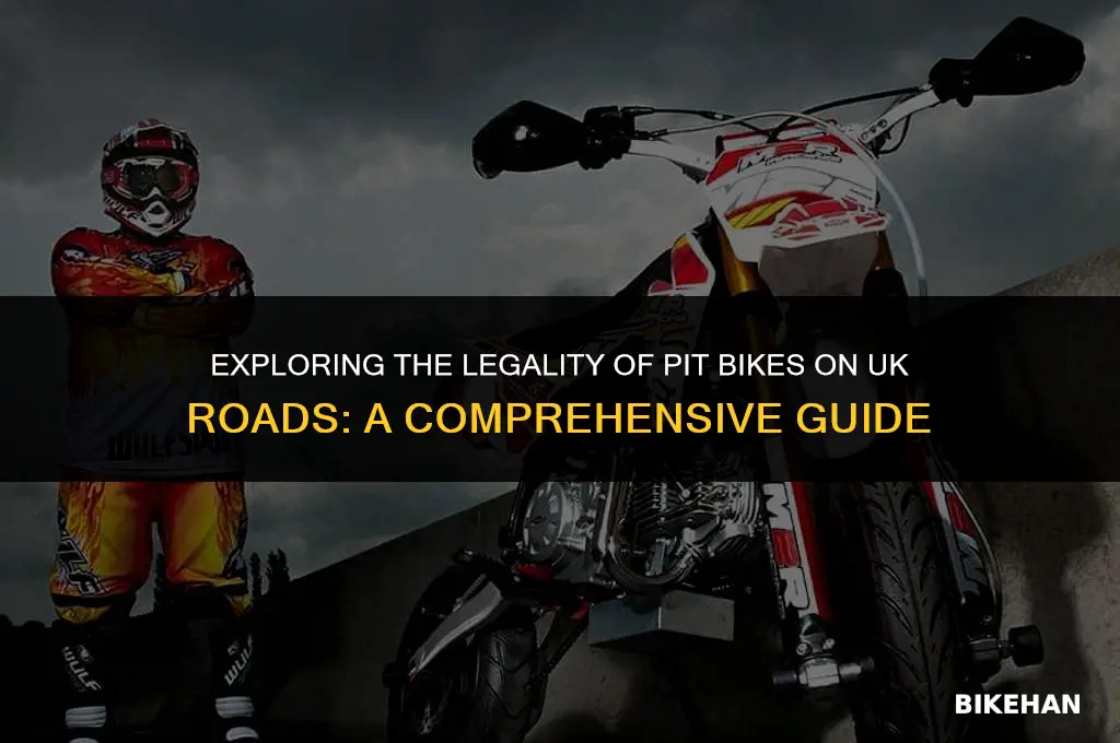 can you ride pit bikes on the road uk