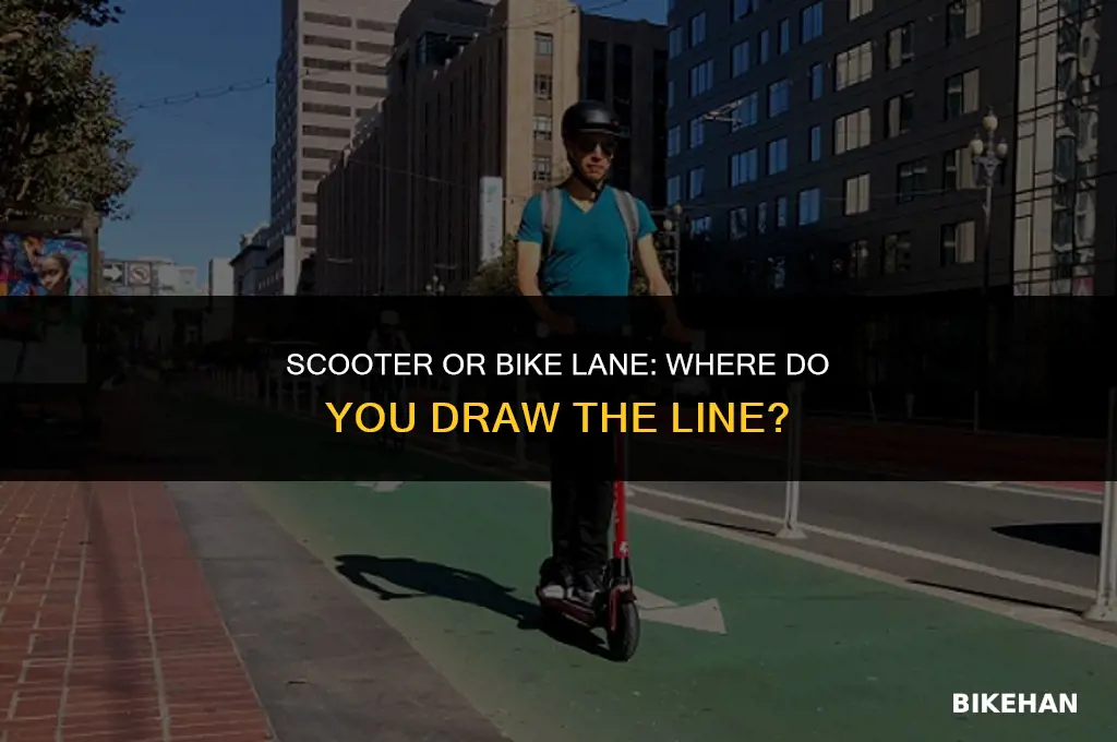 can you ride scooter in bike lane
