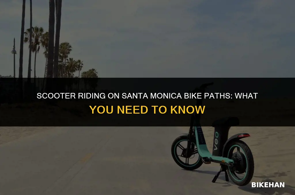 can you ride scooter on bike path santa monica
