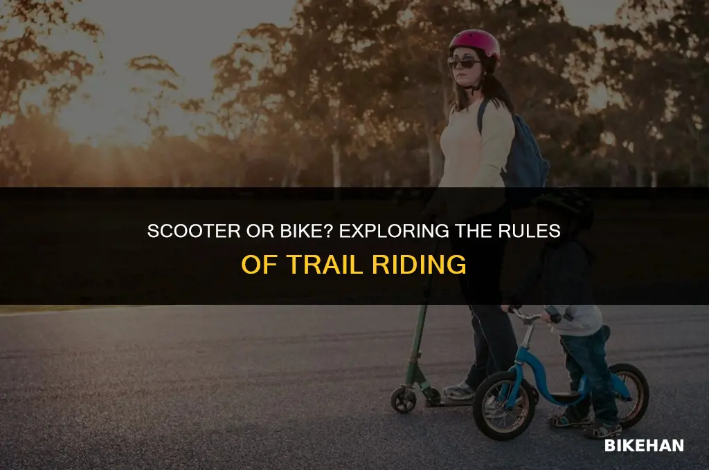 can you ride scooters on a bike trail