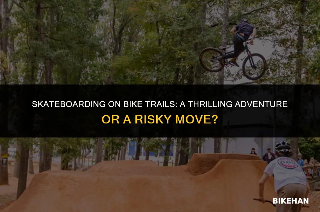can you ride skateboard on bike trail