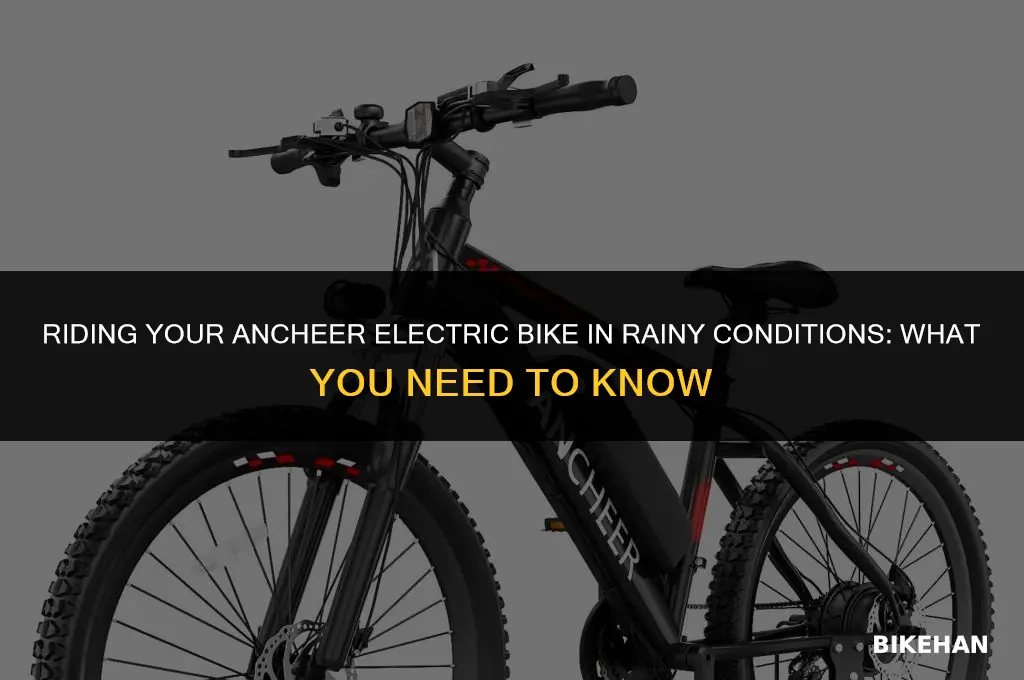 can you ride your ancheer electric bike in the rain