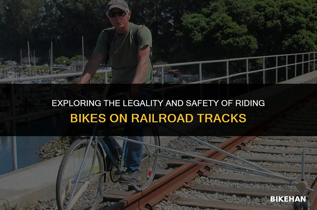 can you ride your bike along railraod track