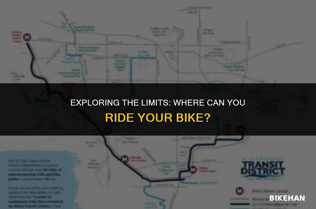 can you ride your bike anywhere