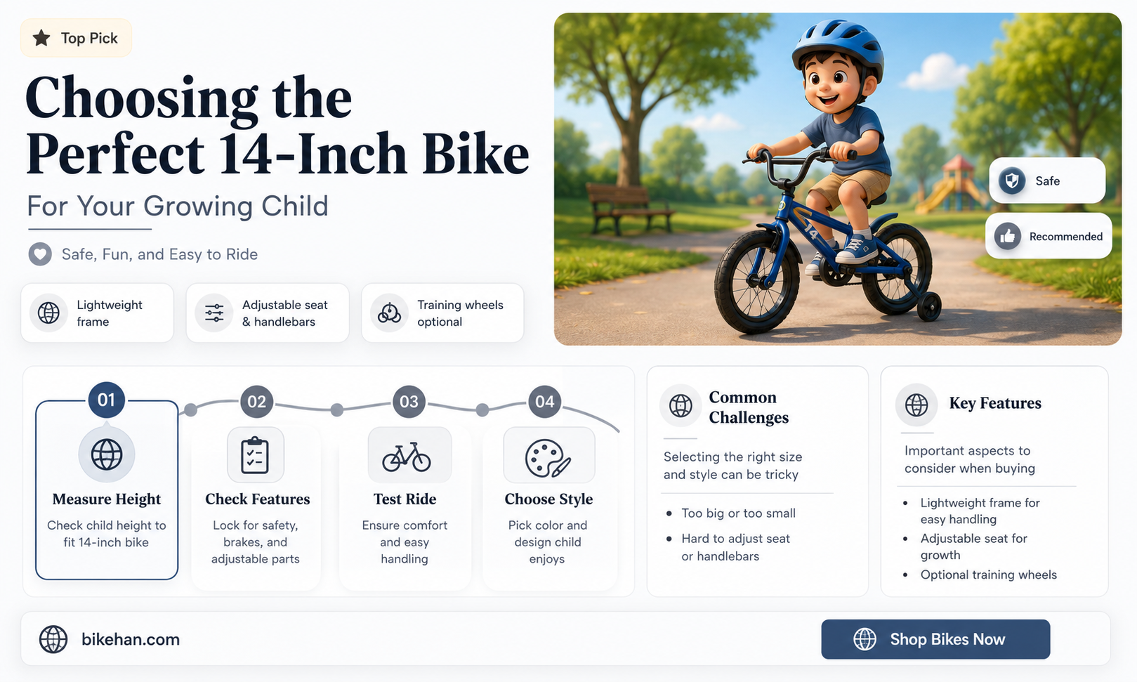 what size is 14in bike siz3 age for