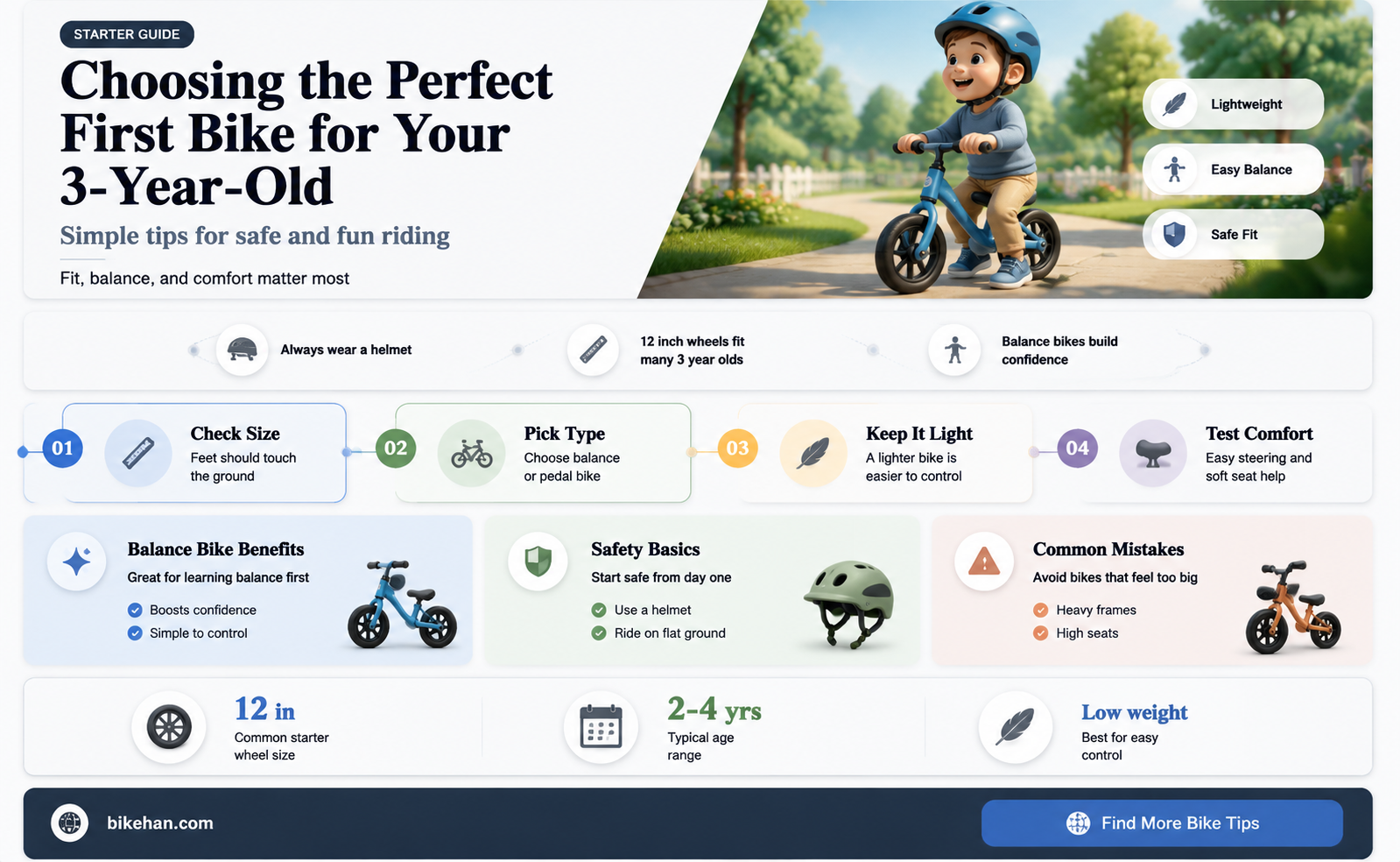 what kind of bike to get a 3 year old