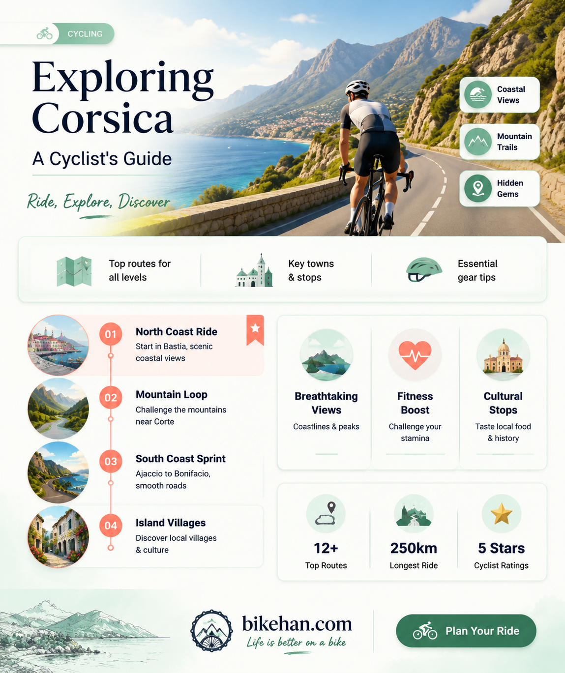 can you bike around corsica