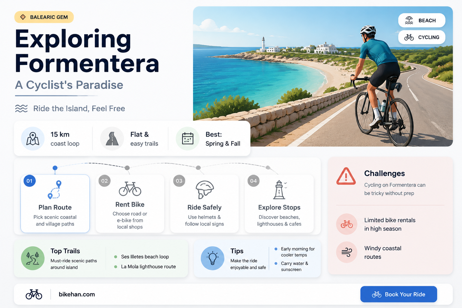 can you bike around formentera