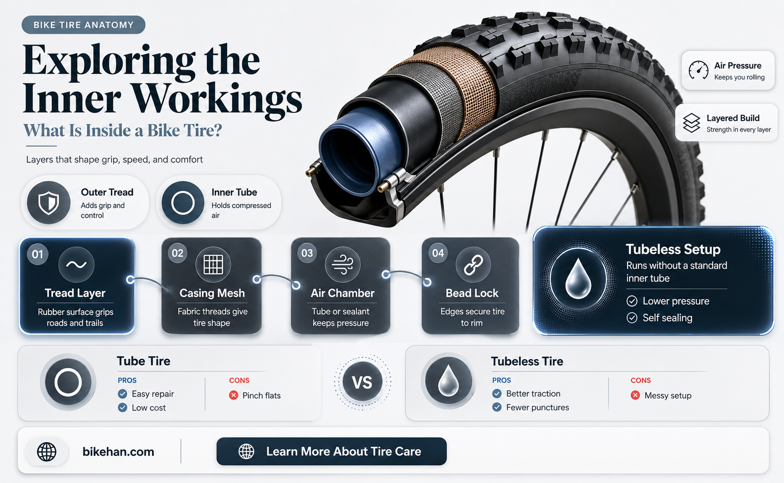 what is the inside of a bike tire called