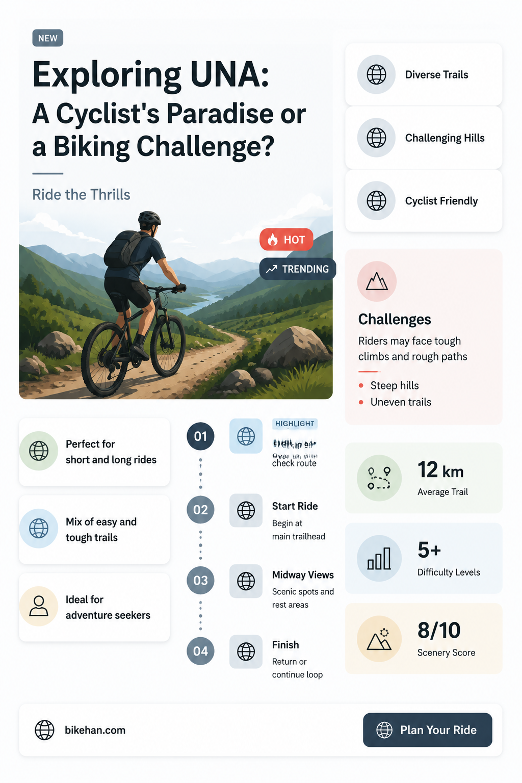 is una a good place to have bikes