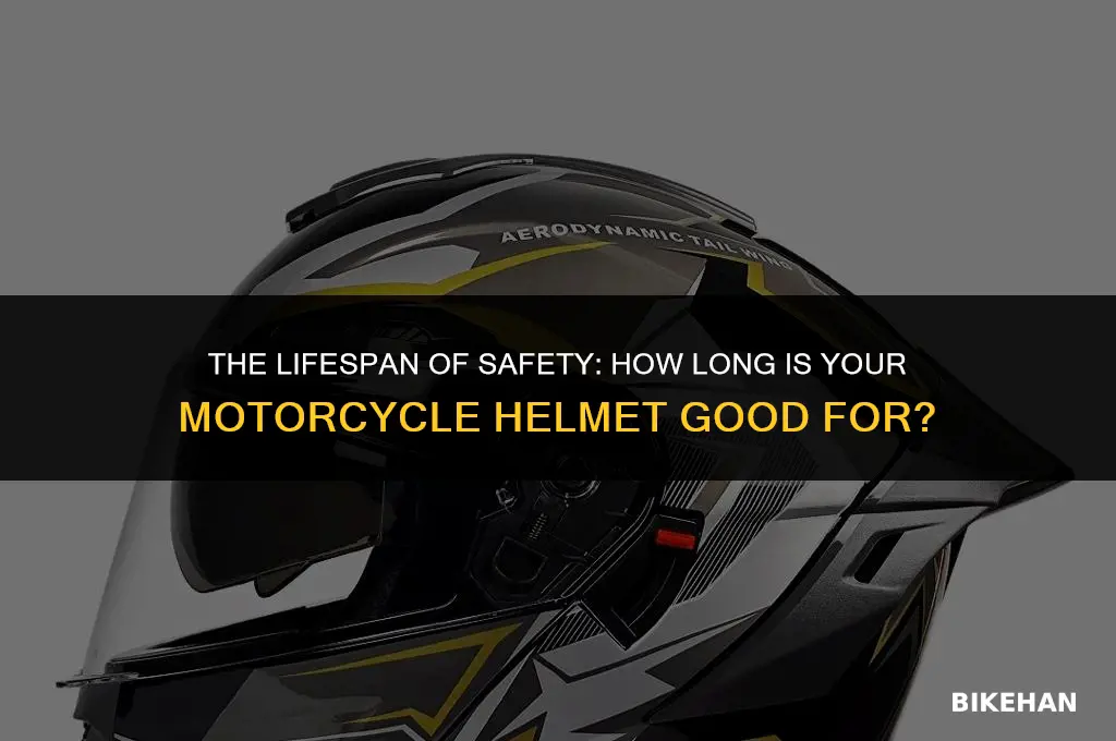 how long is a motorcycle helmet good for