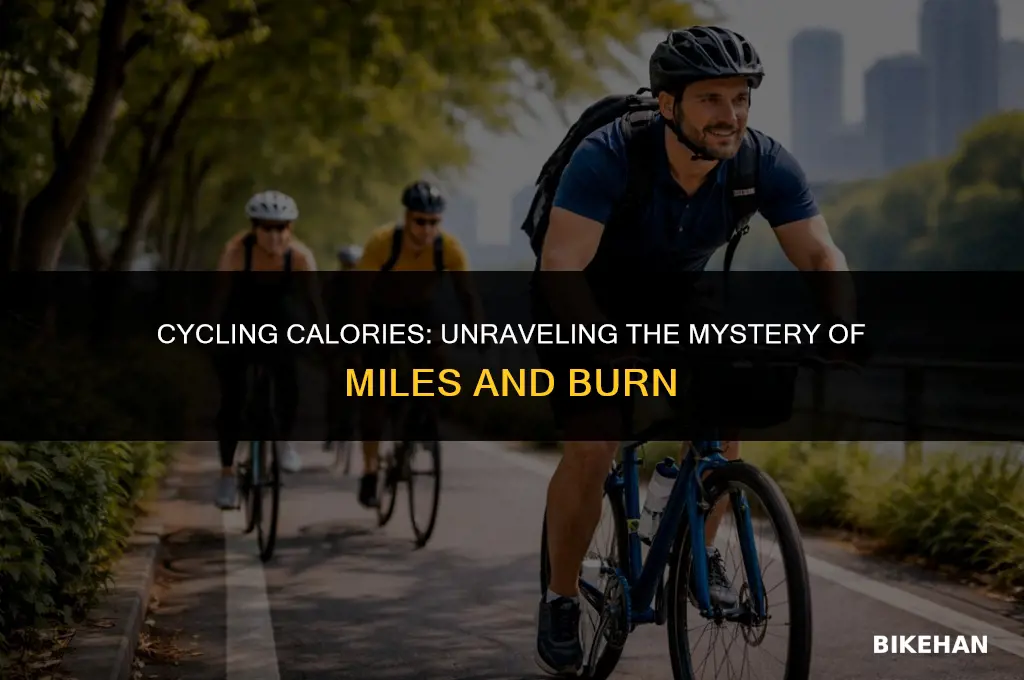 how many calories per mile on a bike