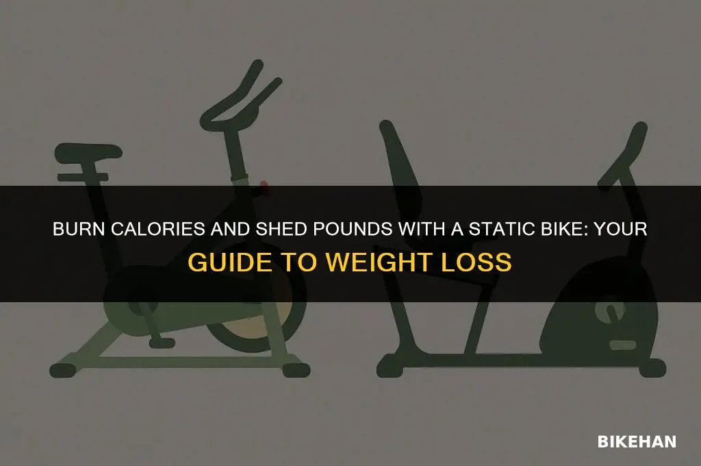 how many calories to lose in static bike