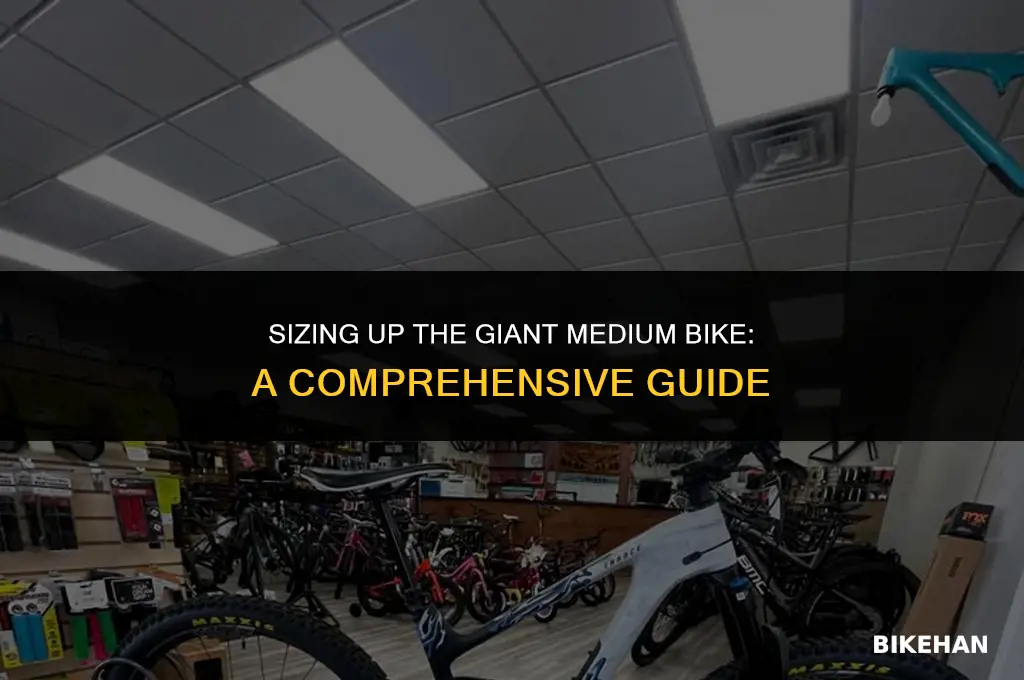how many centimeters is a giant medium bike