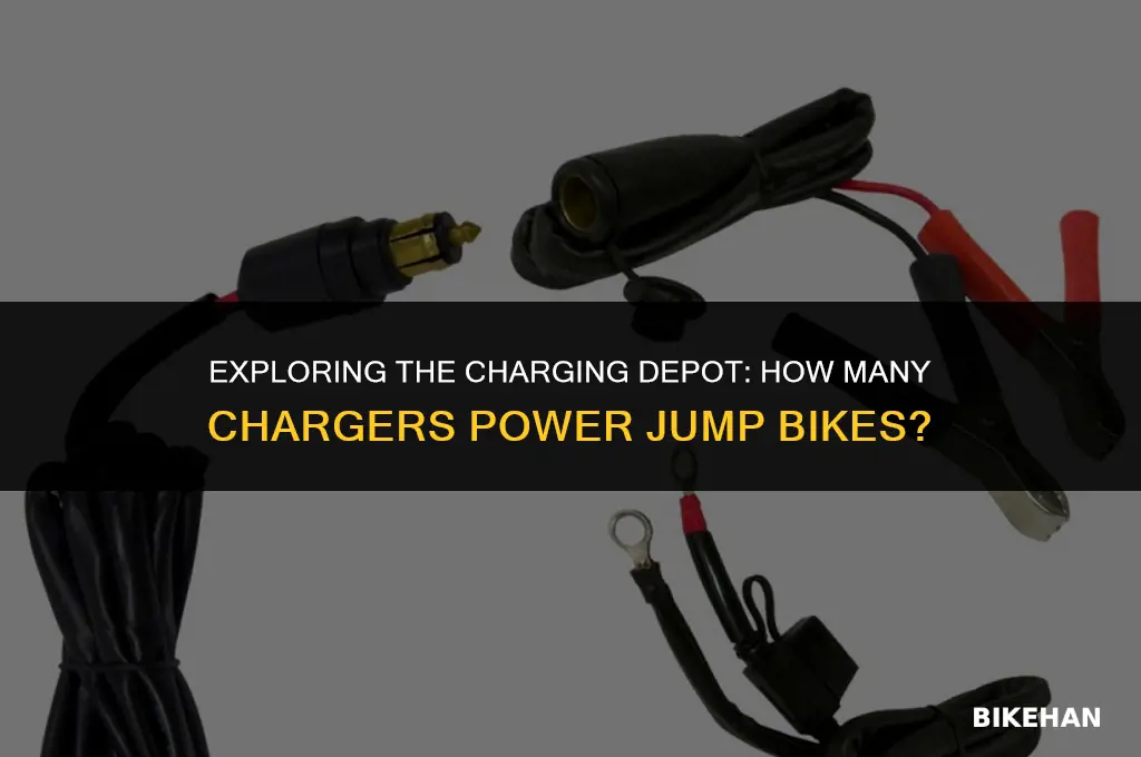 how many chargers in jump bikes charging depot