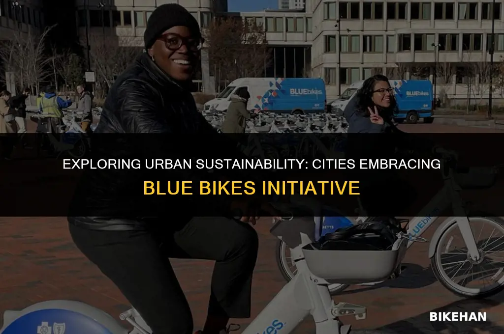 how many cities are blue bikes in