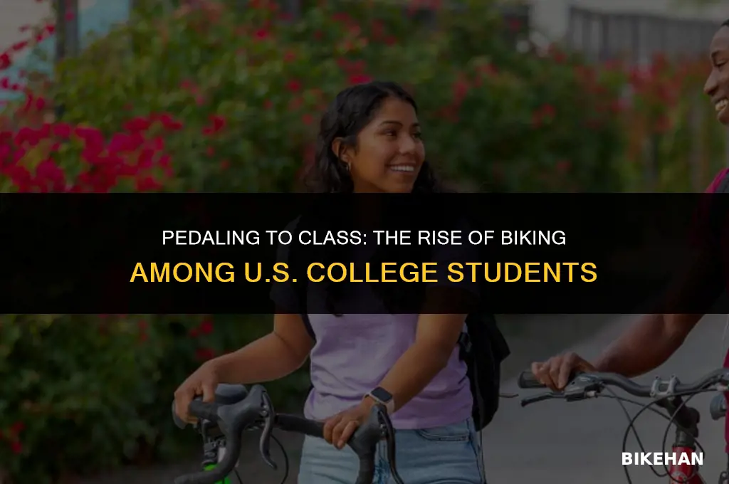 how many college students in the us bike
