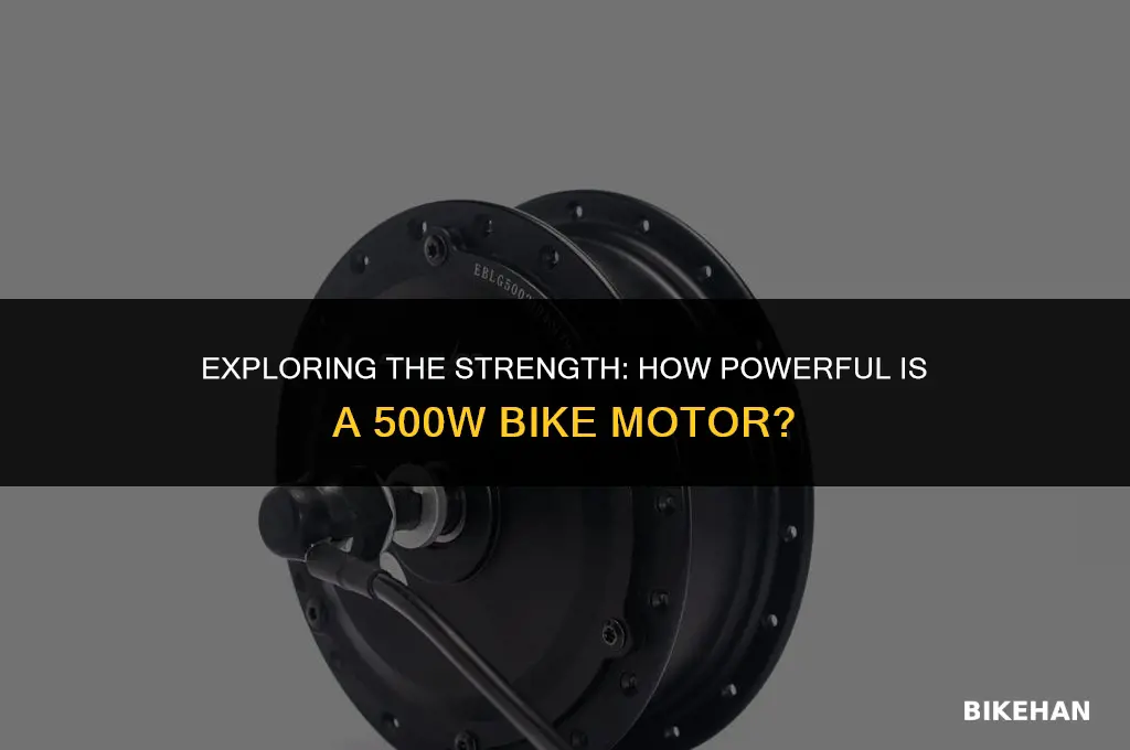 how much power is a 500w bike motor