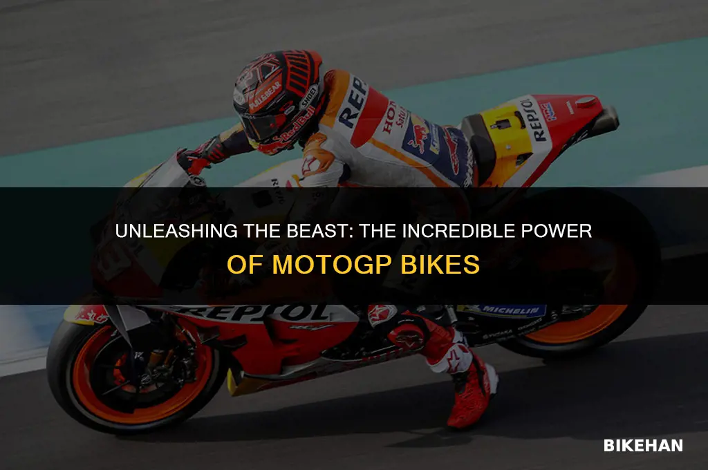 how much power is in a moto gp bike