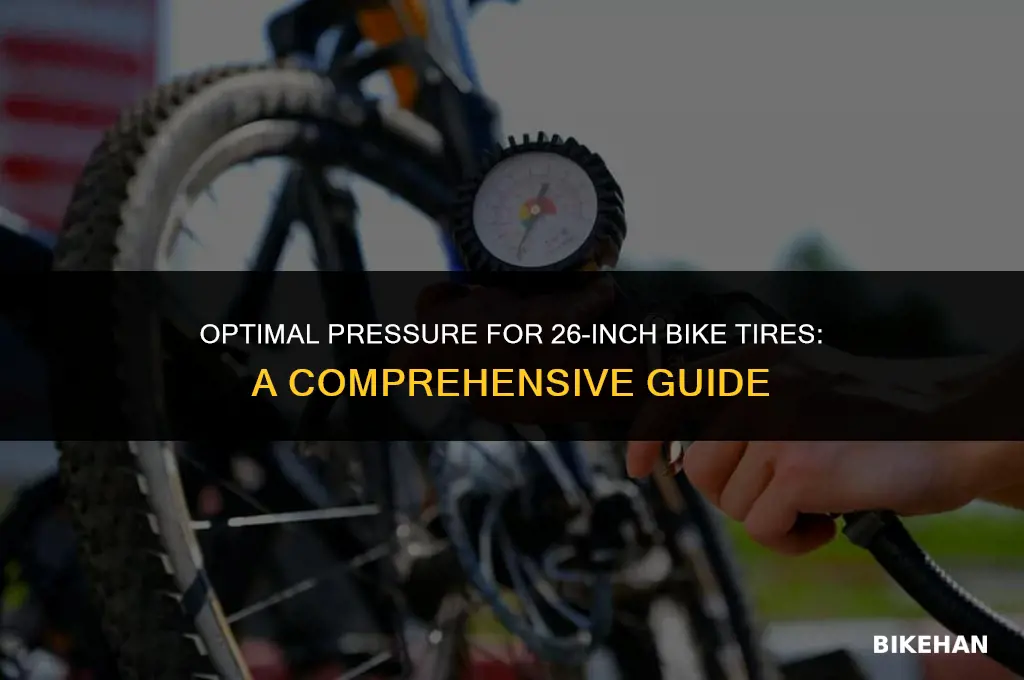 how much pressure does a 26 inch bike hold