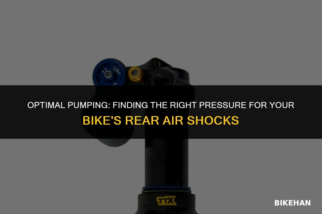 how much pressure to pump bike rear air shocks