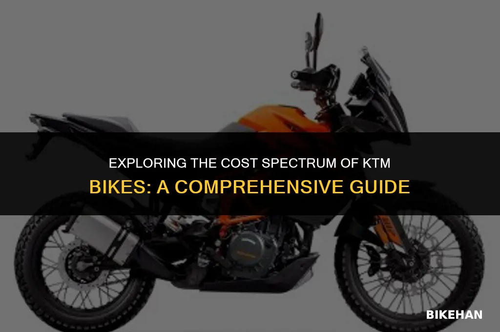 how much price of ktm bikes