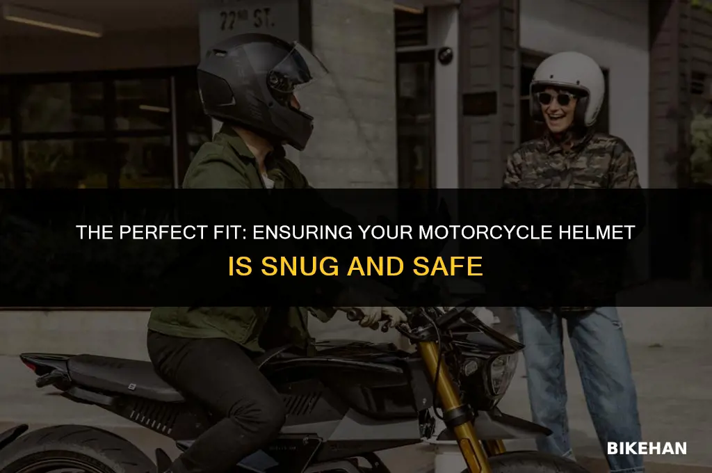 how snug should a motorcycle helmet be