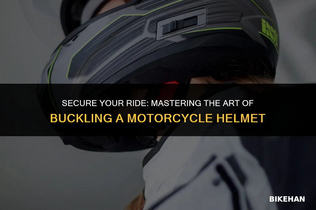 how to buckle motorcycle helmet