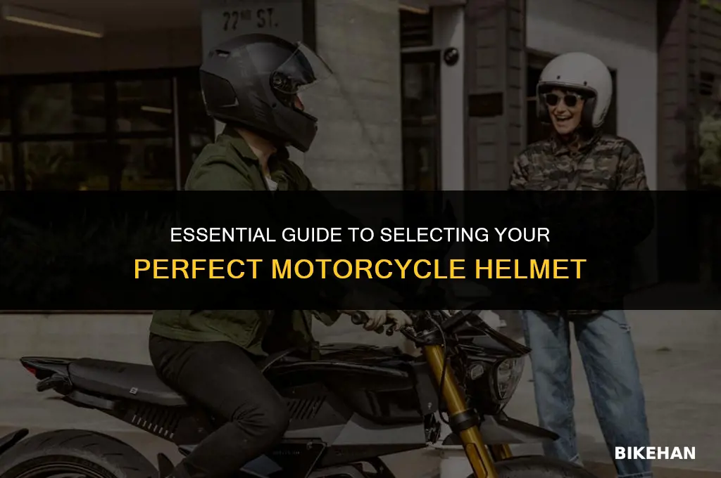 how to choose a motorcycle helmet
