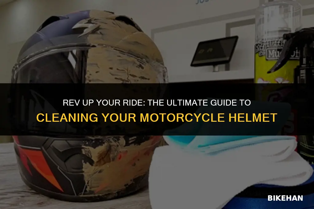 how to clean the inside of a motorcycle helmet