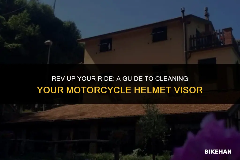 how to clean visor on motorcycle helmet