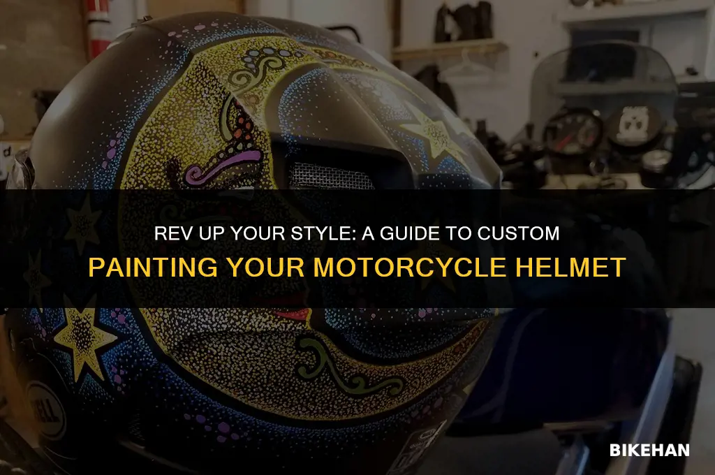 how to custom paint motorcycle helmet