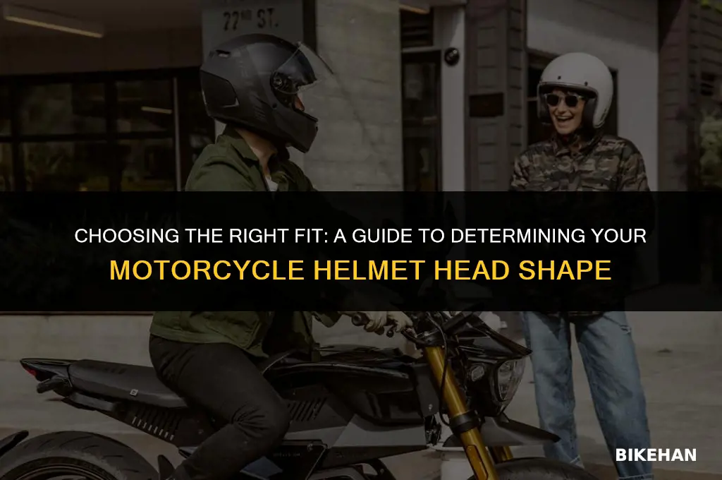 how to determine head shape for motorcycle helmet