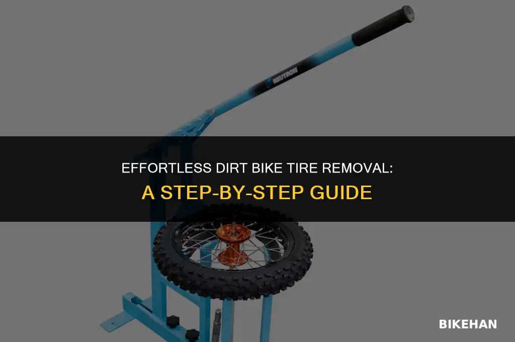 how to easily remove dirt bike tire