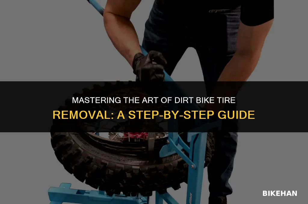 how to fet a dirt bike ture off