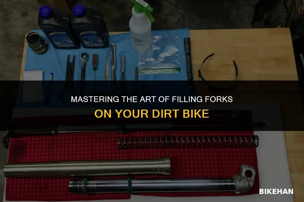 how to fill forks on a dirt bike