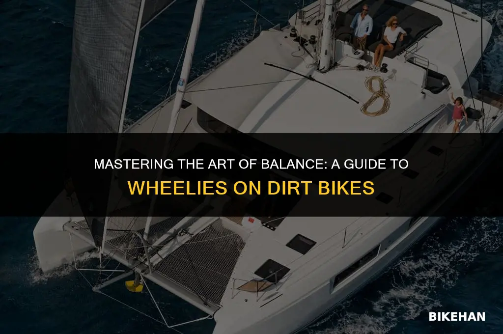 how to find balance point wheelie dirt bike