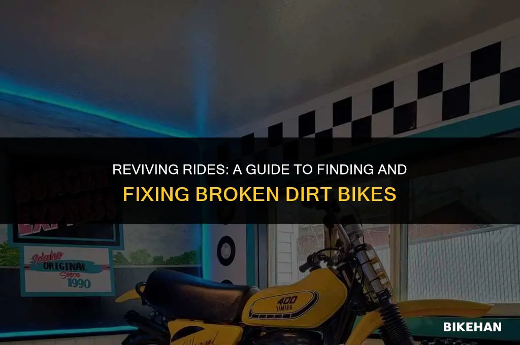 how to find broken dirt bikes to fix up