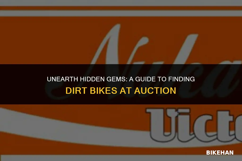 how to find dirt bike at auction