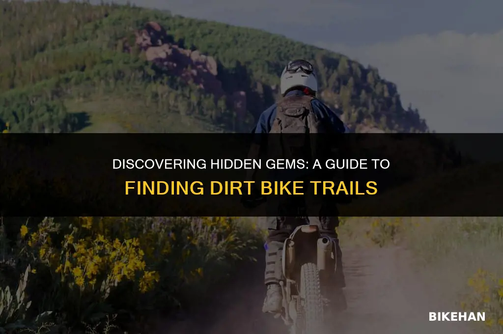 how to find dirt bike trails