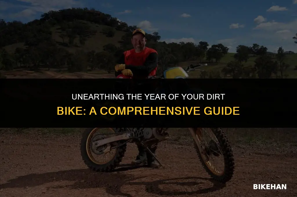 how to find dirt bike year