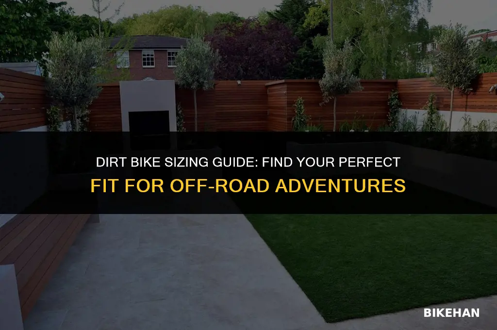 how to find right size dirt bike