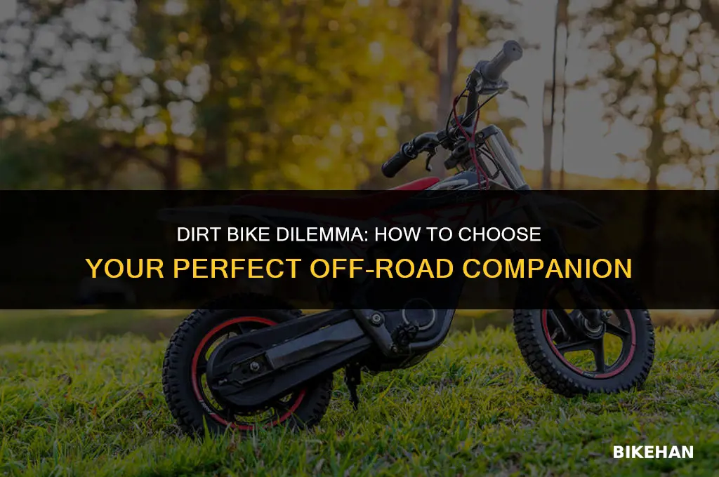how to find the right dirt bike for you