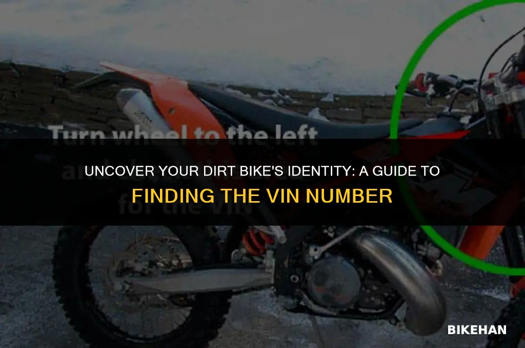 how to find the vin number on a dirt bike