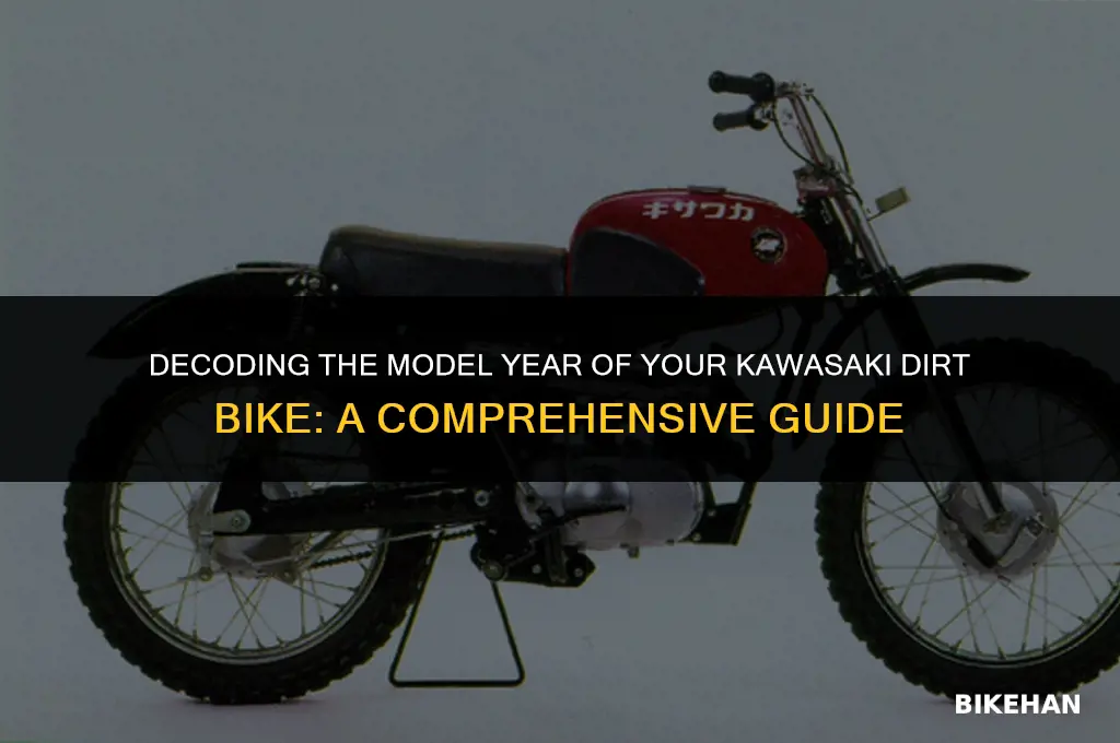 how to find the year of a kawasaki dirt bike