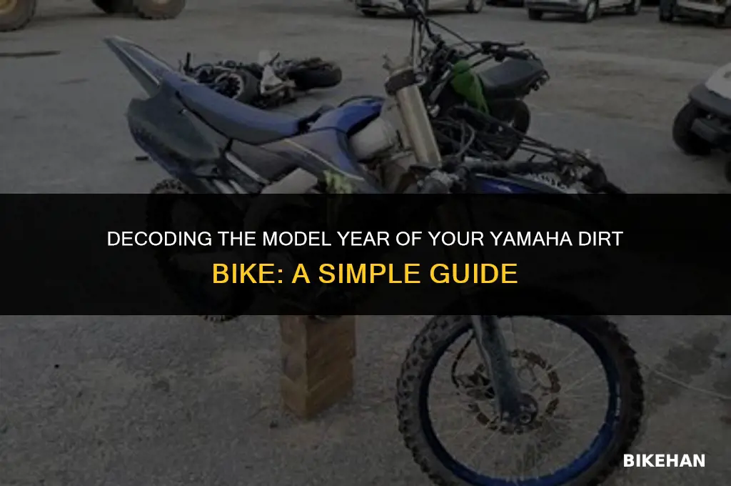 how to find the year on a yamaha dirt bike